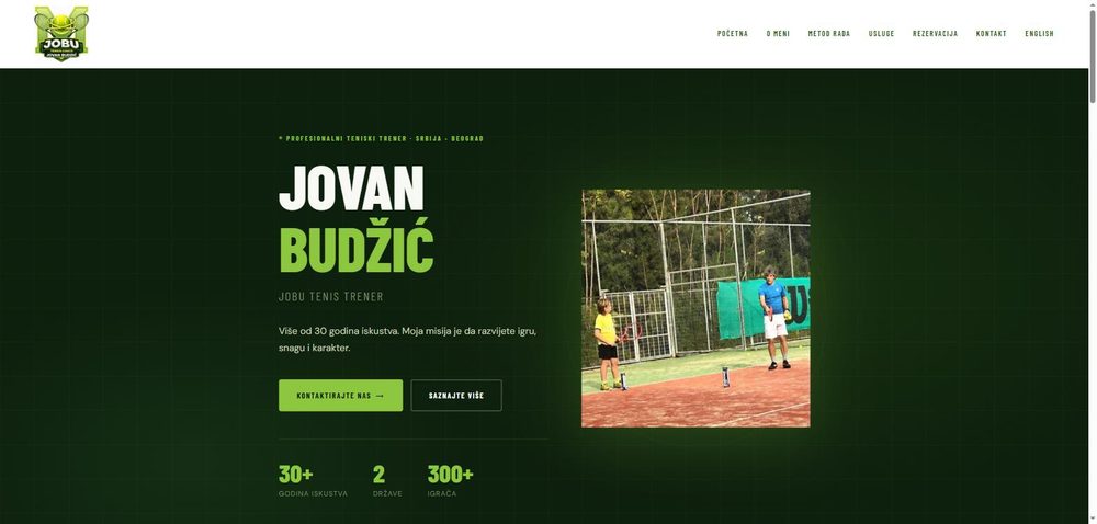 Jovan Budžić — profesionalni teniski trener